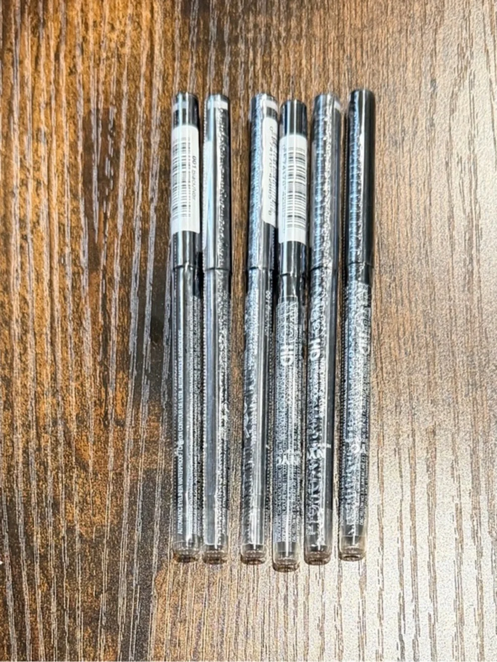 NYC Black HD Eyeliner Pencils - Set of 6 waterproof